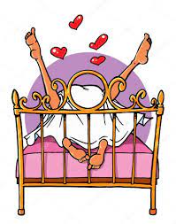 Cartoon sex - men and women in bed Stock Illustration by ©evilrat #26872701