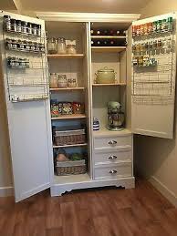 Freestanding Kitchen Larder Cupboard Pantry Farmhouse Shabby Chic Freestanding Kitchen Shabby Chic Kitchen Chic Kitchen
