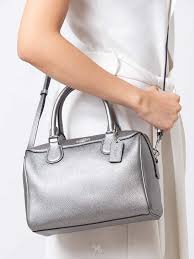 Coach bennett satchels coach mini satchels coach mini satchels coach mini ruby crossbody bags coach mini christie bags coach mini duffle bags coach mini tanner totes coach mini borough bags. Coach 39706 Metallic Crossgrain Mini Bennett Gunmetal