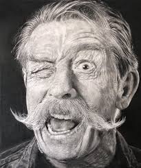 Portrait drawing with 26 hours invested