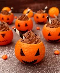 Clementines A La Mousse Au Chocolat Halloween Perle En Sucre En 2020 Chocolat Halloween Mousse Au Chocolat Halloween Perle En Sucre