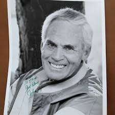 John Agar Signed Photo 50s Movie Actor Mole People Tarantula Invisible  Invaders