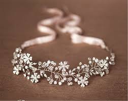 Hitop Retro Griechisch Elegante Damen Suss Luxus Strass Zweig Blume Brauthaarschmuck Prinzessin Haarreif Hochzeitsschmuck Hochzeit Accessoires Haarschmuck Braut