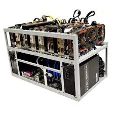 Mining frame rig case up to 6 gpu for crypto coin currency mining,stackable steel open air miner mining rig frame with gpu support frame. Spartan V2 Open Air Gpu Mining Rig Frame Computer Case Chassis Ether
