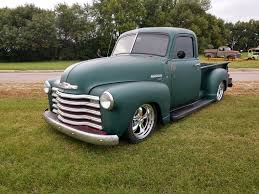Image result for Chrome Green 1950 Truck