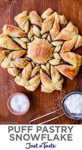 Easy Puff Pastry Snowflake Easy Puff Pastry Puff Pastry Recipes