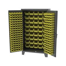 Quantum storage heavy duty attached top container — 24in. Ex Heavy Duty Storage Bin Cabinet Workspacesandstorage Com