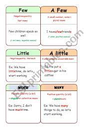Our online exercises for english help you to learn and practice grammar rules in an interactive manner. Quantifiers Esl Worksheet By Zizou