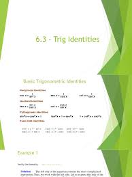 The printable trigonometric identities worksheets consist of a collection of all the frequently used formulas, offering a blend of degrees and radians to practice them. Trig Identities Ppt Trigonometric Functions Sine