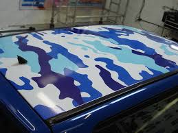 These pieces were cut to fit all of the plastics on the vehicle. Rwraps Blue Camouflage Vinyl Wrap Camouflage Car Wrap Film