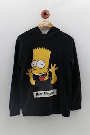 90 S Black Bart Simpson Shirt Bart Simpson Pullover Hoodie Unisex Medium Vintage 90 S Cool Hoodies Aesthetic T Shirts Hoodies