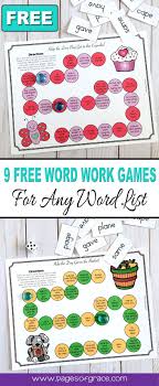 Help Your Students Master Any Word List And Have Some Holiday And Seasonal Fun With This Set Of 9 Free Word Work Boar Word Work Word Work Games 3rd Grade Words