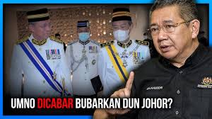Dewan negeri johor (tulisan jawi: Bubar Dewan Undangan Negeri Johor Dahulu Kata Amanah Jom Channel