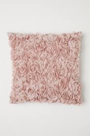 Chiffon Flowered Cushion Cover Light Pink Pillows Floral Cushion Covers Pink Cushions