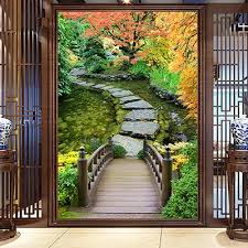 Décorations murales en format xxl permettront de renouveler un salon ou toute autre pièce. Tapisserie Murale Jardin Japonais Poster Geant Paysage Zen Atelier Wybo