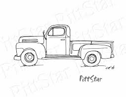 Instant Download Vintage 1940 S Pickup Truck Printable Etsy Truck Coloring Pages Pickup Trucks Vintage Pickup Trucks