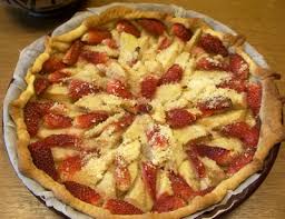 Recette Delicieuse Tarte Poire Fraise 750g