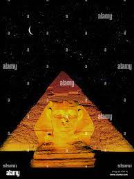 Sphinx moon giza egypt hi-res stock photography and images - Alamy