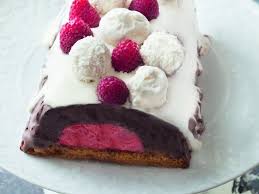 Buche Glacee Choco Framboise Recette Dessert Buche De Noel Noel Cuisine