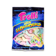 Trolli Sour Glow Worms Gummy Candy 100g Sweet Avenue