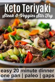 Steak And Veggies Stir Fry Paleo Gaps Keto Variation With Affordable Steak Recipe Steak Stirfry Recipes Beef Recipes Teriyaki Steak