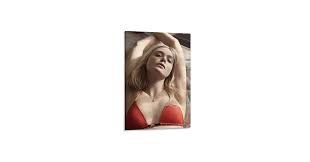 Elle Fanning Sexy Actress Poster (39) Print Photo Art Painting Canvas  Poster Home Decorative Bedroom Modern Decor Posters Gifts 20x30inch(50x75cm)