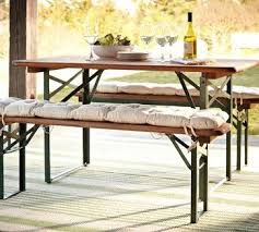 Tavern Rectangular Fixed Folding Dining Table And Bench Set Traditional Patio Furniture An Table And Bench Set Folding Dining Table Traditional Patio Furniture