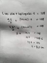 Akan tetapi, kita akan memecah rumus ini untuk menggunakan rumus v = luas alas x tinggi. Cara Menghitung Tinggi Prisma Segitiga Yang Panjang Sisi 3 Cm 4 Cm 5 Cm Jika Luas Permukaan Prisma Brainly Co Id