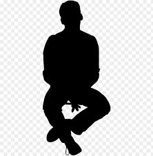 This high quality free png image without any background is about sitting man, man, sitting and resting. People Sitting Silhouette Png Free Png Images Toppng