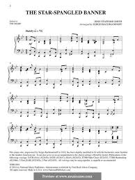 Everyone can see this score. Piano Version The Star Spangled Banner National Anthem Of The United States By J S Smith On Musicaneo