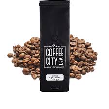 Our chocolate orange craft coffee is a medium roast coffee, made with 100% arabica beans and infused with decadent milk chocolate and sweet, tangy orange flavors. Swiss Chocolate Orange Coffee Coffee City Usa