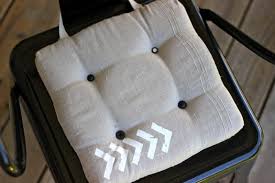 Dining room chairs after with chair back slipcovers. How To Make Dining Chair Cushions With Bonus Embellishment Goodness Pretty Prudent