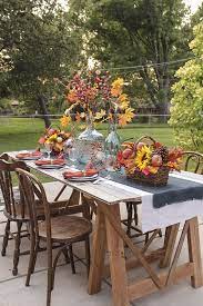 Fall Decorations For A Harvest Festival On The Patio Fall Decor Harvest Decorations Autumn Tea