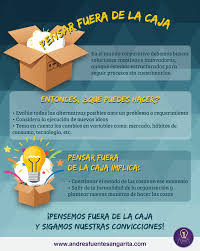 Pensar Fuera De La Caja Implica Cuestionar El Estatus Quo Significa Que Debemos Salir De La Formalidad Pensar Fuera De La Caja Organizacion Tiempo Desiciones