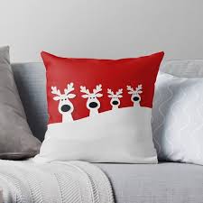 Christmas Decorations Christmas Throw Pillow Christmas Pillow Christmas Decor Christmas Cushion Reindeer Pillow Festive Pillow Christmas Cushions Throw Pillows Christmas Christmas Pillow