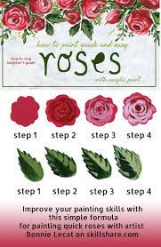 Maybe you would like to learn more about one of these? Painting Roses In Acrylic Easy Step By Step Online Course Acrylic Painting Flowers Simple Acrylic Paintings Rose Painting