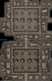 Dwarven Kingdom Plaza A Two Level Open Air Plaza Underground 44x34x2 Dndmaps Underground Map Dwarven City Modern Map
