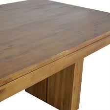 Top stitch detail and sika seat. 38 Off Cresent Furniture Cresent Fine Furniture Dining Table Tables