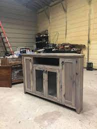 Digging these gray cabinets as potential stain for our cabinets. Tv Corner Knotty Hickory Wood Gray Nw Furniture Mfg Llc Facebook