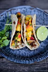 Maybe you would like to learn more about one of these? Grilled Chipotle Fish Tacos With Peach Salsa Feasting At Home