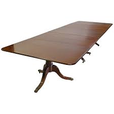 Shop custom sheraton + federal table bases. 13 Long Sheraton Style Mahogany Dining Table 3 Pedestals 2 Leaves Circa 1850 Antique Furniture Vintage Antiques For Sale In Miami Fl Bonnin Ashley Antiques