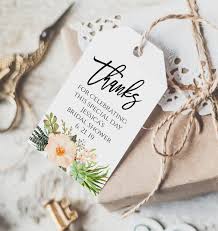 Thank You Favor Tag Template Fully Editable Thank You Tag Etsy In 2020 Bridal Shower Tags Wedding Favor Tags Wedding Gift Favors