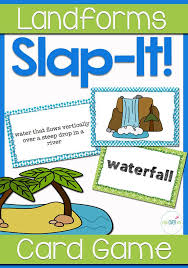 Landform Vocabulary Slap It Card Game Life Over Cs Card Games Teaching Landforms Landforms Vocabulary