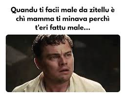 Bon, dinò perchì t'eri fattu male fendu torna una cunneria, di sicuru 😜  Sgalab@tu