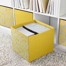 Drona Fach Gelb Geblumt Gelb Ikea Osterreich Kallax Shelving Unit Bookshelves For Small Spaces Ikea Storage Boxes