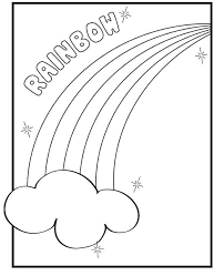 Kartun gambar lucu hewan doodle sketsa desain kucing bahagia. Mewarnai Gambar Pelangi Suka Mewarnai