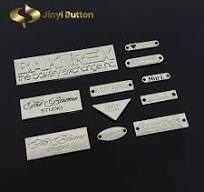 Manufacturer Hot Sale High Quality Private Engraved Brand Metal Logo  Garment Alloy Metal Label Handbag Tags