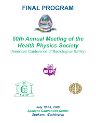 50th Annual Health Physics Society Meeting Manualzz Com