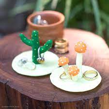 Or gift it as a diy valentine's day gift for her! Make This Incredibly Cute Diy Clay Cactus Ring Holder