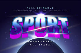 Download Sport Text Effect Editable Vector Graphic By Twinletter Creative Fabrica SVG Cut Files